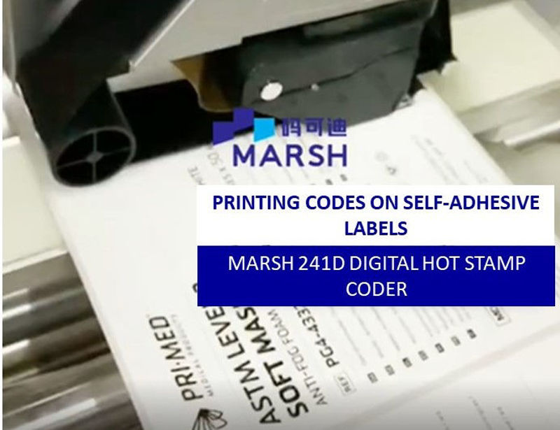 Manufacturer of Medical Supplies: With Marsh 241D Coders, Printing Premium-Quality Codes on Self-Adhesive Labels is Possible